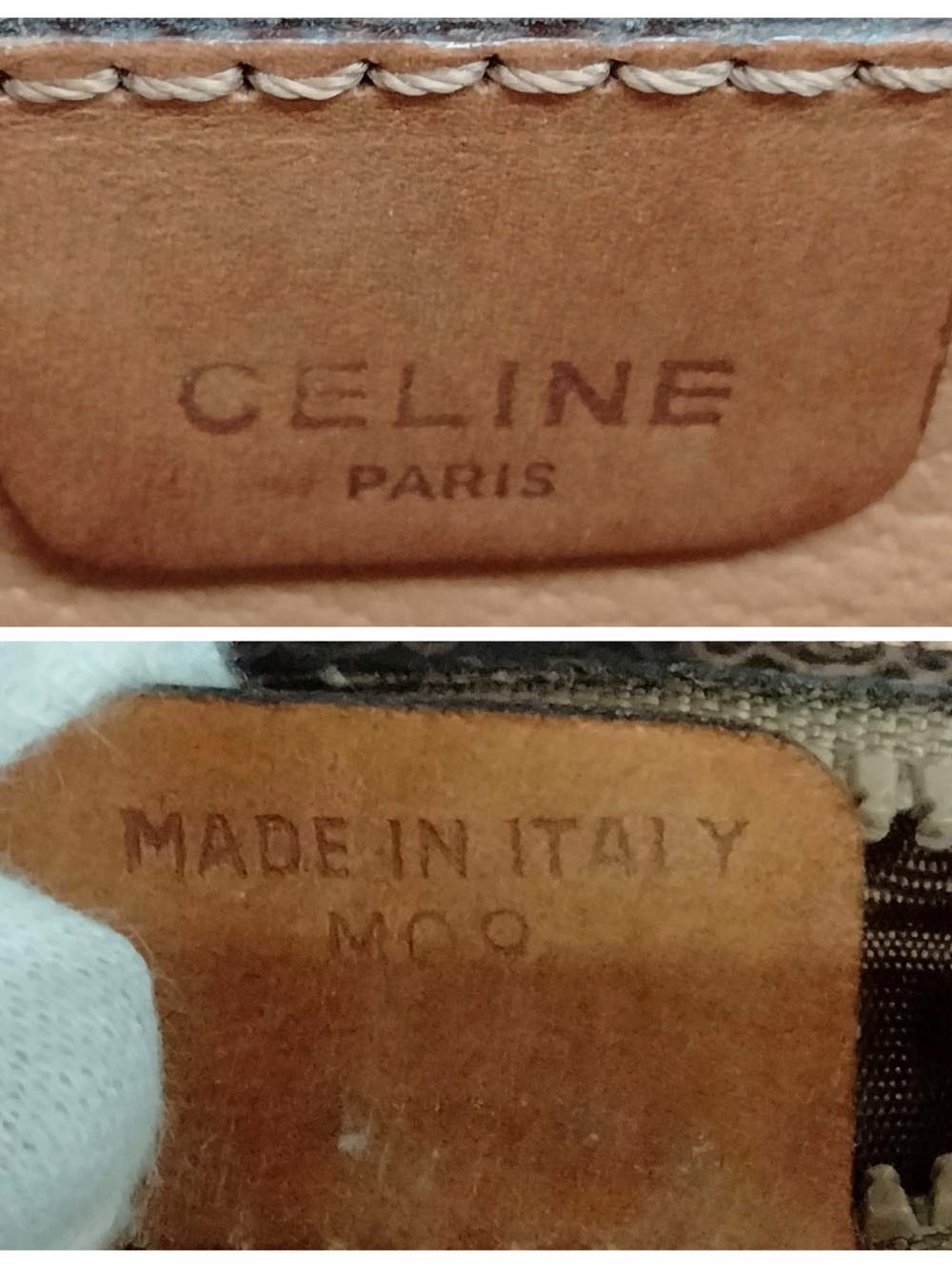 Vintage Celine Macadam Crossbody Brown PVC Leather Shoulder Bag with Back Pocket - Picture 7 of 16